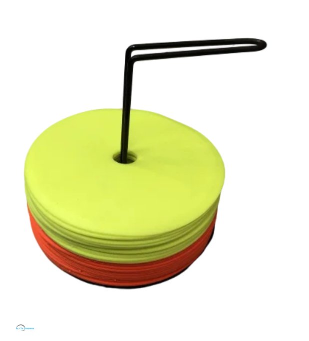 Flat Cone - gummi. 24 stk med metal holder.
