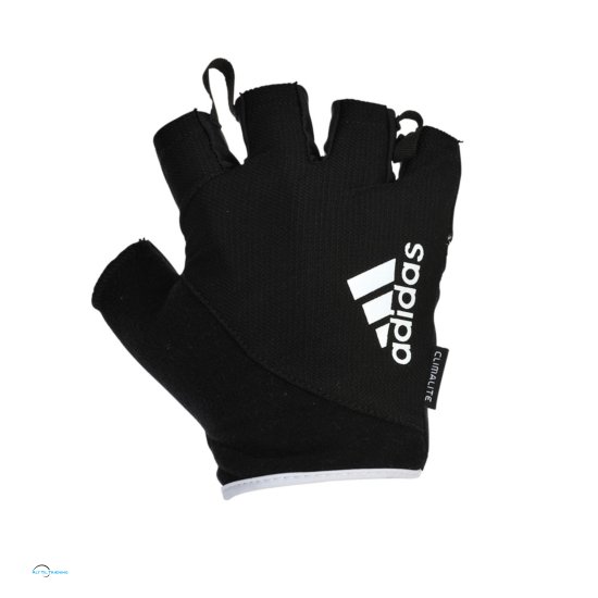 Adidas Glove Essential Large, Black W/ White Print