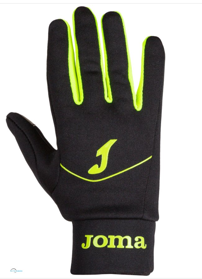 TACTILE RUNNING GLOVES BLACK-FLUOR YELLOW